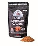 Poppamies Louisiana Cajun BBQ Rub, Dry Marinade & BBQ Seasoning Perfect for Fish, Vegies, Chicken - Great in The Grill, Barbecue, Oven, Boiler and Pan - Large Pack (200g)