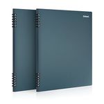 Oxford Stone Paper Notebook, School Notebooks, Journal for Writing, 8-1/2" x 11", Blue Cover, 60 Sheets, 2 Pack (161646)