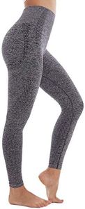 Aoxjox Women's High Waist Workout Gym Vital Seamless Leggings Yoga Pants, A Charcoal Grey Marl, Small