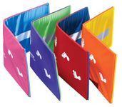 Tumbl Trak Cartwheel Beam Mat, Red and Royal Blue, 60 cm Width x 1.8 m Length x 1.6 cm Height, Gymnastics Mat for Training