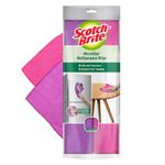 Scotch-Brite Microfiber Multipurpose Wipe (Pack of 2) (Scratch free cleaning with trapping of dust) (Used for dusting, appliances, furniture, window, fittings etc)