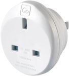 Go Travel UK to US Plug Adapter, Travel Adapter for Small Electrical Devices, Earthed Adapter, Input - Type G and Output - Type B, Travel Essentials for UK Travelers to North America