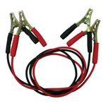 Sakura Booster Cables Jump Start Leads BC1A20 - 120 Amp 2 m Colour Coded Clamp - For Cars And Small Vehicles Up To 1.2L/1200CC - Flat Battery, Red/Black