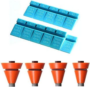 Wedgek AZ4 Angle Guides Combo, Blue for Sharpening Stones, Orange for Rods