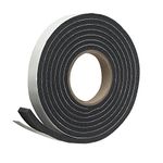 Frost King Sponge Rubber Foam Tape - Minimum Compression, 1" W, 5/16" T, 10' L, Black