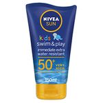 Nivea Sun Kids Swim & Play Sun Lotion For Sensitive Skin Spf50+ 150 Ml, Pack Of 1