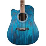 Lindo Left Handed Willow Electro/Electric Acoustic Cutaway Guitar with Pre-Amp and Digital Tuner Padded Gig Bag