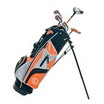 Longridge Junior Challenger Cadet Right Hand Golf Package Set - Orange, 8 Year Plus