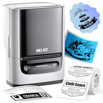 Nelko PM220 Bluetooth Thermal Label Printer, Portable Label Maker Machine for iOS & Android Phone, Label Maker for Clothing, Jewellery, Retail, Address, Barcode, Home, with 1 Roll 40x30mm Label（White）