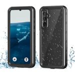 FocRelaxer Samsung A35 5G Phone Case,IP68 Waterproof Shockproof Dustproof Case with Built-in Screen Protector,360 Full Body Protection Rugged Underwater Protective Case for Samsung Galaxy A35 5G,Black