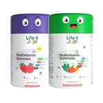 Little Joys Multivitamin Gummies for Mothers & Kids 7-12 Years | With 12 Vitamins & Minerals | Improves Immunity, Bone health & Antibody Production | No Added Sugar | Strawberry Flavour