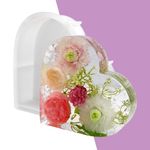 R H Lifestyle Creative Deep Casting Resin Art Kit Mold Decorative DIY Flower Preservative Silicone Deep Casting Resin Mould Epoxy UV Resin Art Mould. Heart Shape 8 inch