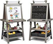 BABY JOY Kids Art Easel, 3 in 1 Dou