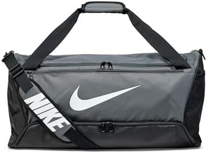 Nike Unisex Brasilia 9.5 Duffle Bag, Iron Grey/Black/White, 60 Litre