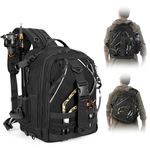 Jueachy Fishing Tackle Backpack: Water-Resistant Fishing Backpack with Rod Holder Fishing Shoulder Storage Bags