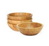 Lipper International 8203-4 Small Bamboo Bowls, Set of 4