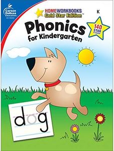 Phonics Workbook for Kindergarten, Sight Words, Tracing Letters, Consonant and Vowel Sounds, Writing Practice With Incentive Chart and Reward ... Curriculum (Home Workbooks) (Volume 12)