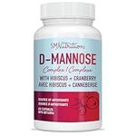 D Mannose Capsules | 1000mg [High Potency] D-Mannose & Cranberry Pills for Urinary Tract Treatment with Cranberry Supplement, Dandelion Extract, & Hibiscus Powder | D-Mannose UTI Support (60 ct.)