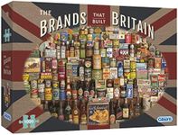 The Brands that Built Britain | 1000 Piece Jigsaw Puzzle | Vintage Jigsaw Puzzle | Sustainable Puzzle for Adults | Premium 100% Recycled Board | Great Gift for Adults | Gibsons Games
