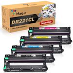 7Magic Remanufactured Drum Unit Replacement for Brother DR221CL HL-3140CW HL-3170CDW HL-3180CDW MFC-9130CW MFC-9330CDW MFC-9340CDW DCP-9020CDN Printer (1 Black, 1 Cyan, 1 Yellow, 1 Magenta, 4-Pack)