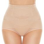 SIMIYA Tummy Control Shapewear for Women High Waisted Shapewear Panty Firm Control Soft Comfy Body Shaper for Women Nude