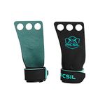 PICSIL Falcon Grips, Tough & Resistant Workout Grips, Hand Grips for Weightlifting & Gymnastics, Made of Soft, Breathable Carbon Fabric, Blocks Rips, Calluses, & Blisters, Unisex (3H, L)