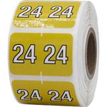 2024 Year Barkley Compatible Filing Medical Healthcare Labels 1 x 1.5 Inch 500 Total Stickers