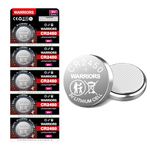 Warriors 5X 2450 CR2450 Coin Button Cell 3V 3 Volt Lithium Batteries Battery Child Resistance Safety Package Retail Pack