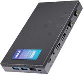 MeLE QuieterDL Mini PC, Dual LAN 2.5G, N100 Fanless Mini Computers, 16GB 4266MHz LPDDR4x, 512GB SSD, Full-Function USB-C,4K Triple Display Desktop PC on Office, Education, Industrial,Astrophotography