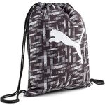 Puma Unisex-Adult Beta Gym Sack, Black-Logo Hexagon AOP, X (7951001)