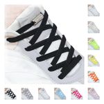 Handshop No Tie Shoe laces, Elastic Shoelaces with Laces Lock for Adults Kids Sneakers Black (2 Pair)