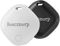Boscznorp Air Tracker Tag 2 pcs with Apple Find My (iOS Only) Super Lightweight Item Finders for Keys, Wallet, Luggage, Backpack, Replaceable Battery, Tracker Tags with 2 Keyrings