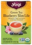 YOGI TEAS Green Tea Blueberry Slim Life, 16 Tea Bags