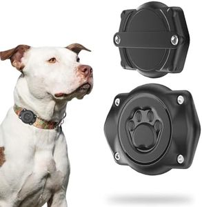 AirTag Dog Collar Holder(1 Pack), 100% Waterproof Air Tag Mount, Pet AirTag Holder for Dog & Cat Collars, Ultra-Durable Dog Collar AirTag Holder - Fits All Width Collars