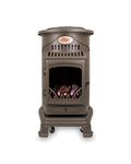 Calor Provence 3kw Portable Flueless Gas Stove Heater (Honey Glow Brown)