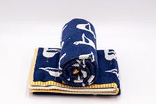 Lex's Linens Birds & Seagull Jacquard Blue Towel (2, Hand Towels)