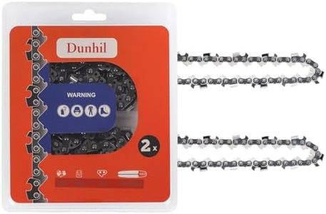 Dunhil Pack of 2 14 inch Chainsaw Chains 3/8 LP .043 Inch 52 Drive Links fits EGO 14-Inch Chain Saw Models CS1401/CS1400 Ryobi, Husqvarna, Echo