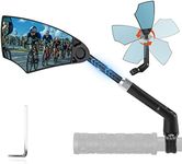 West Biking Anti-Glare Handlebar Bike Mirror - Bike Rear View Mirror With Retractable & 360 ° Adjustable Lens, Foldable Bicycle Mirror For 20-23mm Handlebar (Left)