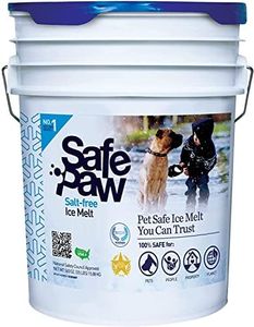 Safe Paw Child Plant Dog Paw & Pet Safe Ice Melter, 100% Salt/Chloride Free -Non-Toxic, Vet Approved, No Concrete Damage, Fast Acting Formula, Last 3X Longer – 35lbs