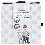 Polar Gear Baby Booster Cushion �– Lightweight Booster Seat for Children 3 Years+ Easy to Clean Wipe Down Cover, Adjustable Straps – 8cm Thick Foam Booster Seat Dining Chair – Polka Dot