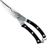 BBQ Butler Poultry Shears - Heavy Duty Chicken Shears - Meat Cutting, Poultry, Spatchcock Scissors - Black