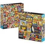 2-Pack of 1000-Piece Jigsaw Puzzles