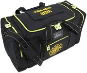 Lightning X Value Firefighter Turnout Gear Bag w/Maltese Cross and Custom Embroidered Name - BLACK