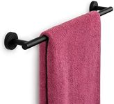 Marmolux Acc - 16" Matte Black Towel Bar for Bathroom - Hand Towel Holder Towel Rod - Bathroom Towel Racks - Towel Hanger Heavy Duty Wall Mount Bathroom Hardware Stainless Steel - Bathroom Accessories