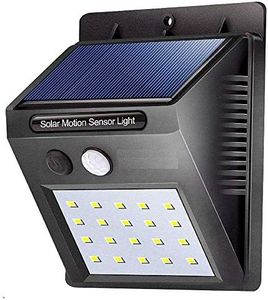 ASGTRADE 20 LED Bright Outdoor Solar Lights with Motion Sensor Solar Powered Wireless Waterproof Night Spotlight for Outdoor/Garden Wall, Solar Lights for Home