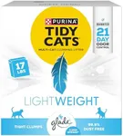 Purina Tidy Cats Low Dust, Multi Cat, Clumping Cat Litter Odor Control Formula, LightWeight Glade Clear Springs - 17 lb. Box