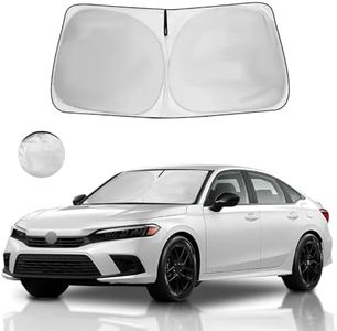 Windshield Sun Shade for Honda Civic Window Sunshade 2022 2023 2024 2025 Accessories Sunshade Windshield Cover 4 Layers Front Window Shade Sun Visor Foldable Blocks UV Rays Keep Car Cooler