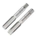 Aceteel M12 X 1.0 Metric Hand Tap, Right Hand M12 X 1.0mm Threading Hand Tap 1Pair