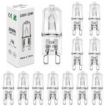 BROTOU G9 25W Halogen Bulbs, 230V 500LM 2800K Warm White Capsule Bulbs, Dimmable (12 Pack, 25, Watts)