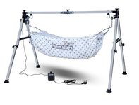 MamaLaps Premium Automatic Electric Baby Swing Cradle with Adjustable Swing Speed | Baby Cradle Crib Jhula for Baby 0 to 2 Years Boys Girls | SS Folding Square Pipe Cradle | Stainless Steel Automatic